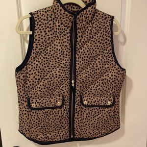 New with tags, Leopard J Crew vest